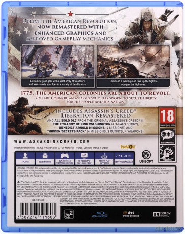 Assassin's Creed III Remastered [GRA PS4]
