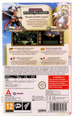 Class of Heroes 1+2 [GRA SWITCH]
