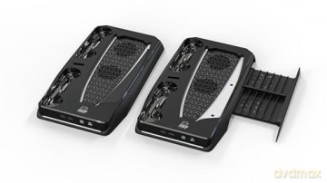 iMP Tech DLX+ wielofunkcyjna wieża ładująca LED do PS5 biała
