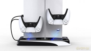 iMP Tech DLX+ wielofunkcyjna wieża ładująca LED do PS5 biała
