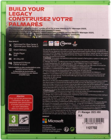 F1 Manager 2023 [GRA XBOX SERIES X]