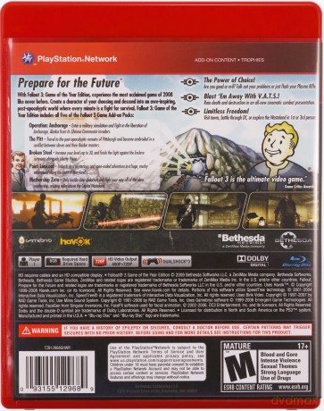 Fallout 3 - Game of the Year Edition (Greatest Hits) [GRA PS3]