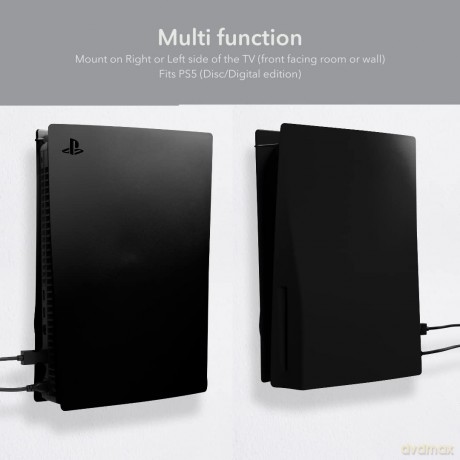Floating Grip Playstation 5 Wall Mounts by Floating Grip - Black Bundle