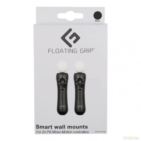 Floating Grip Playstation Move Controller Wall Mounts (Black)