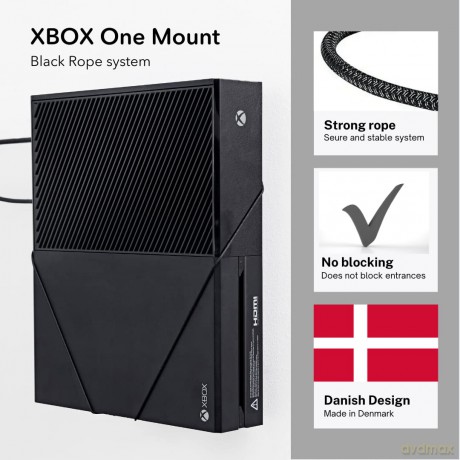 Floating Grip Xbox One and Controller Wall Mounts - Bundle (Black)