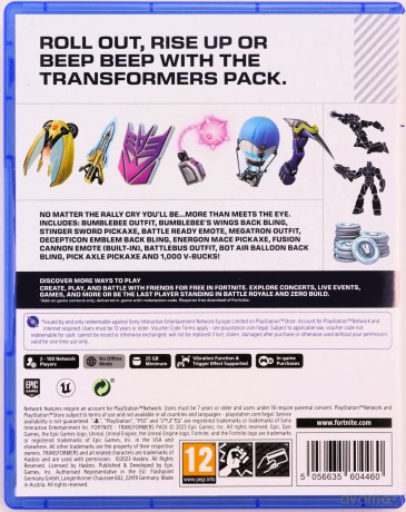 Fortnite: Transformers Pack (Code in a box) [GRA PS5]