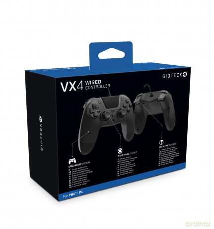 Gioteck Playstation 4 VX-4 Wired Controller (Black)