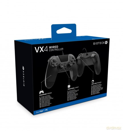 Gioteck Playstation 4 VX-4 Wired Controller (Black)
