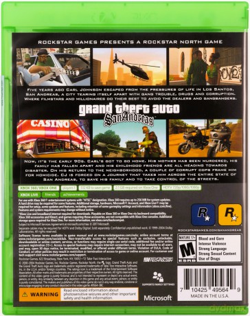 Grand Theft Auto San Andreas (GTA) (X360/XONE) [GRA XBOX ONE]