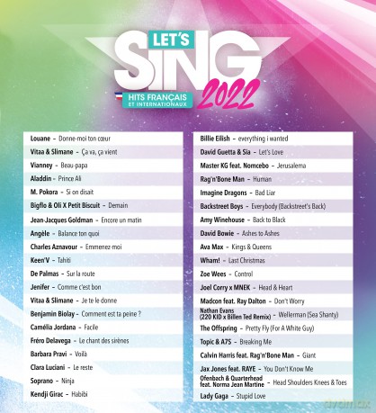 Let's Sing 2022 + 2 MIC. (FR/Multi in Game) [GRA PS4]