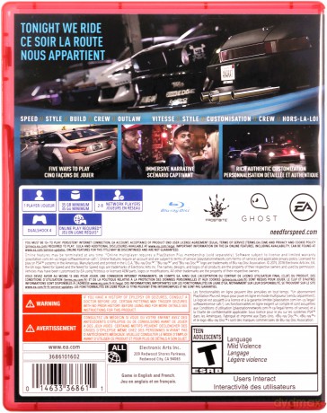 Need for Speed - PlayStation Hits (EN/FR) [GRA PS4]
