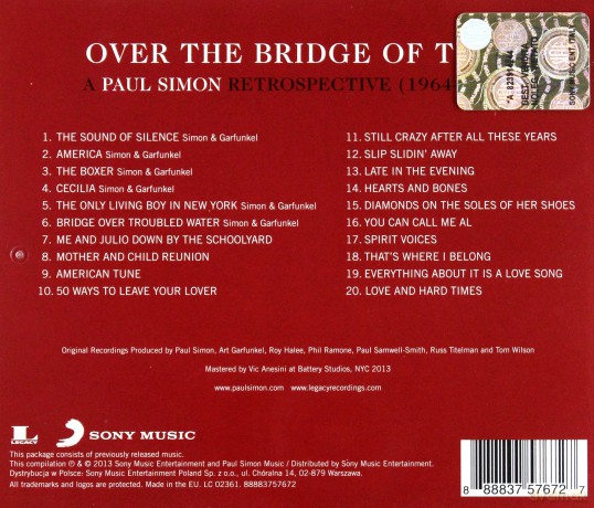 Paul Simon: Over The Bridge Of Time: A Paul Simon Retrospective (1964-2011) [CD]