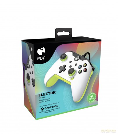 PDP Wired Controller Xbox Series X White - Electric (Yellow)