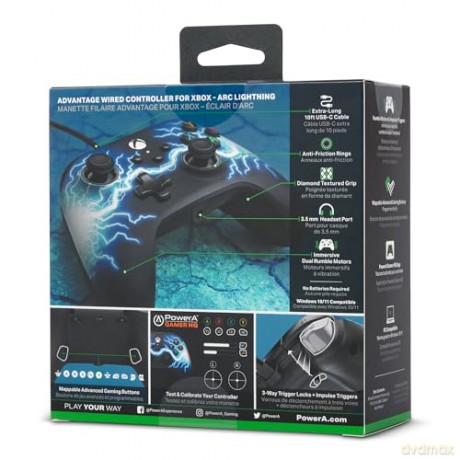 PowerA Advantage Wired Controller - Xbox Series X/S - Arc Lightning