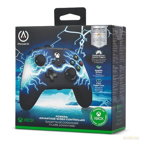 PowerA Advantage Wired Controller - Xbox Series X/S - Arc Lightning
