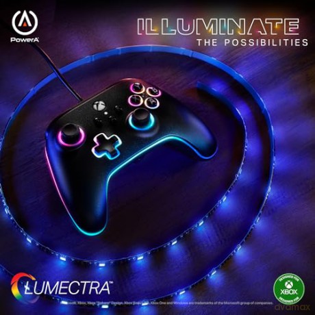 PowerA Advantage Wired Controller - Xbox Series X/S - m/ Lumectra - Black