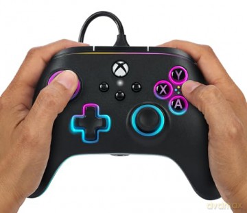 PowerA Advantage Wired Controller - Xbox Series X/S - m/ Lumectra - Black