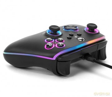 PowerA Advantage Wired Controller - Xbox Series X/S - m/ Lumectra - Black