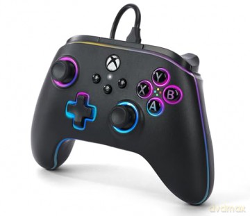 PowerA Advantage Wired Controller - Xbox Series X/S - m/ Lumectra + RGB LED Strip - Black