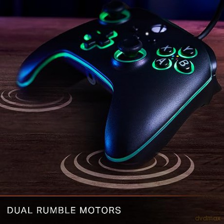 PowerA Advantage Wired Controller - Xbox Series X/S - m/ Lumectra + RGB LED Strip - Black