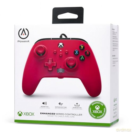 PowerA Enhanced Wired Controller - Xbox Series X/S - Artisan Red