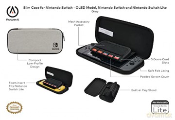 PowerA Slim Case for Nintendo Switch - Grey