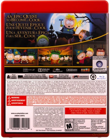 South Park: The Stick of Truth Uncut Import Edition [GRA PS3]