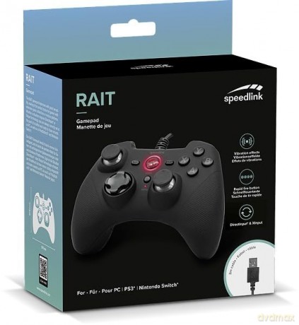 Speedlink - Rait Gamepad for PC/PS3/Switch Rubber