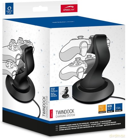Speedlink - TwinDock Charging System for PS4, Black
