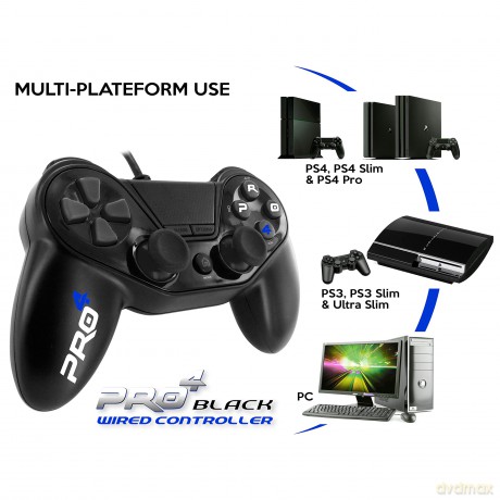 Subsonic PS4 Pro4 Wired Controller Black