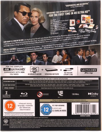 North by Northwest (Północ - północny zachód) (steelbook) [Blu-Ray 4K]+[Blu-Ray]