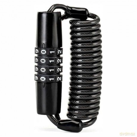 Zapięcie rowerowe Rockbros T609 na szyfr 1,5m - czarne