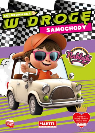 Kolorowanka Samochody z naklejkami. W drogę - Katarzyna Salamon [KSIĄŻKA]