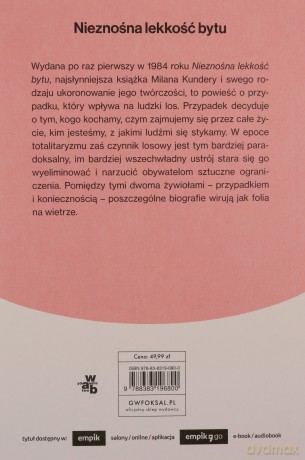 Nieznośna lekkość bytu - Milan Kundera [KSIĄŻKA]