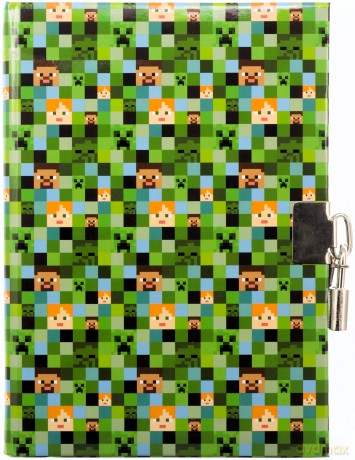 Pamiętnik z kłódką B6 Pixel 60k gładki