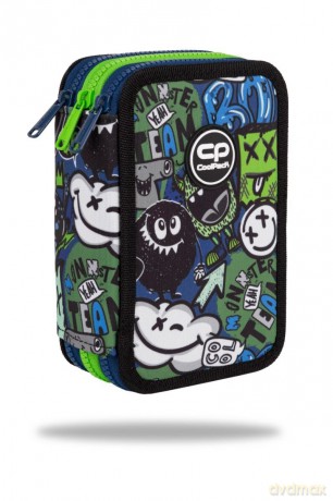 Piórnik 3-komorowy z wyposażeniem Coolpack Jumper 3 Monster Team