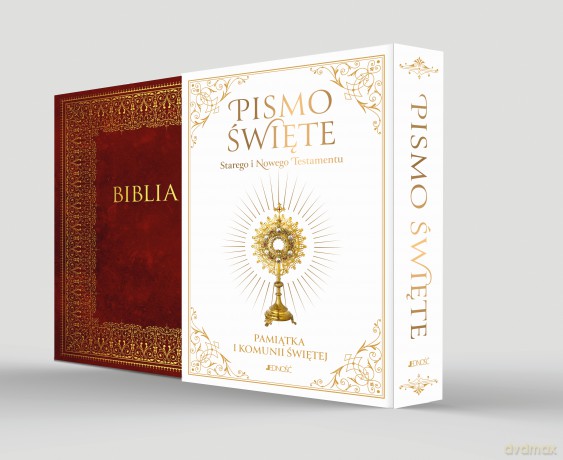 Pismo Święte Starego i Nowego Testamentu. Biblia Domowa.. Pamiątka I Komunii Świętej - Kazimierz Romaniuk [KSIĄŻKA]