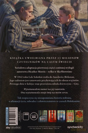 Tatuażysta z Auschwitz (okładka filmowa) - Heather Morris [KSIĄŻKA]