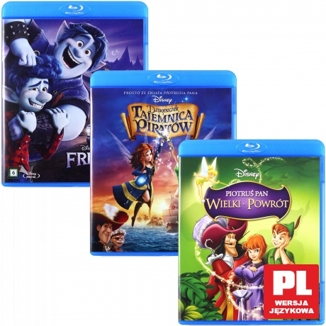 Disney Kolekcja: Piotruś Pan: Wielki Powrót + Dzwoneczek i Tajemnica Piratów + Naprzód Pakiet [3xBlu-Ray]