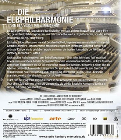 The Elbphilharmonie - from vision to reality (Filharmonia nad Łabą) [Blu-Ray]