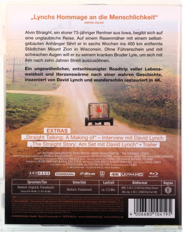 The Straight Story (Prosta historia) [Blu-Ray 4K]+[Blu-Ray]