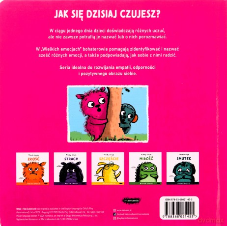 Kiedy czuję zaskoczenie. Wielkie emocje - Paula Bowles [KSIĄŻKA]