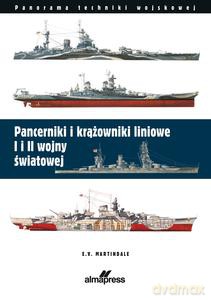 Pancerniki i krążowniki liniowe I i II wojny światowej - E. V. Martindale [KSIĄŻKA]