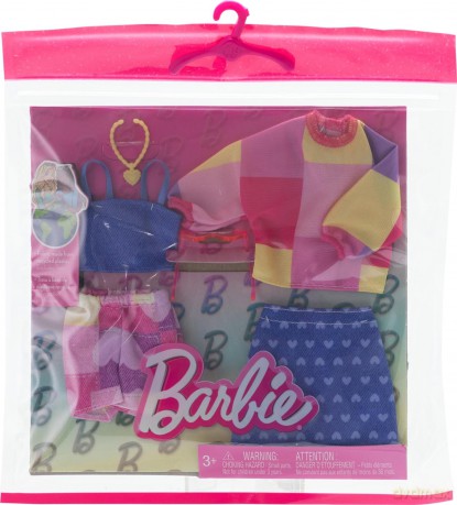 Barbie ubranka + akcesoria 2-pak HRH42