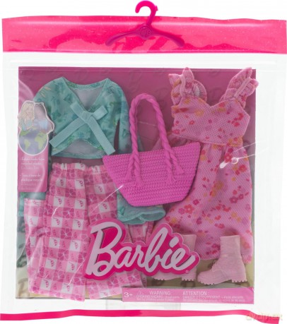 Barbie ubranka + akcesoria 2-pak HRH43