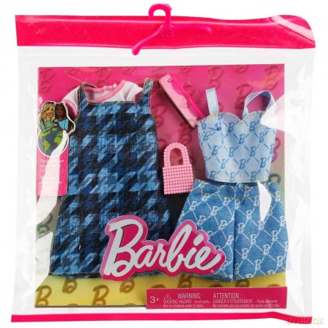 Barbie ubranka + akcesoria 2-pak HRH45