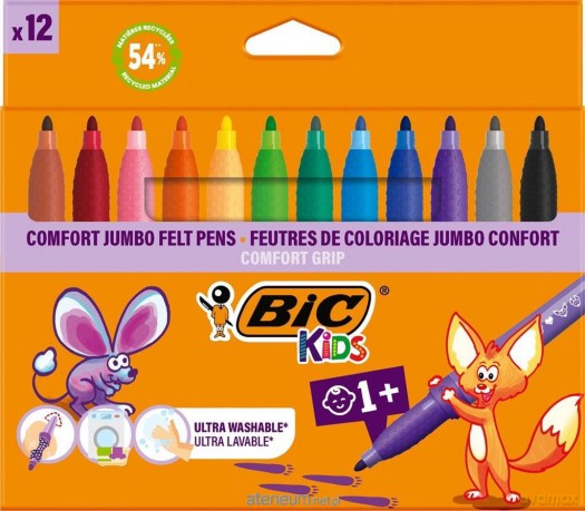 Flamastry Kids Comford Jumbo 12 kolorów