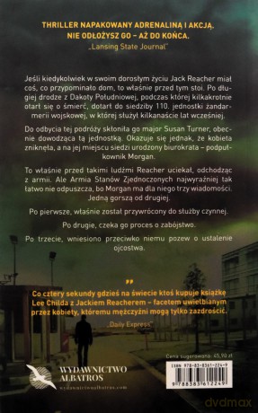 Jack Reacher: Nigdy nie wracaj - Lee Child [KSIĄŻKA]