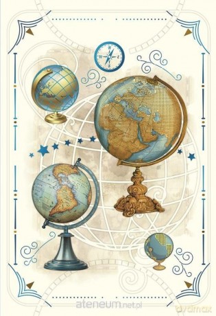Karnet 12x18 cm B-BD 502 088 + koperta Globusy