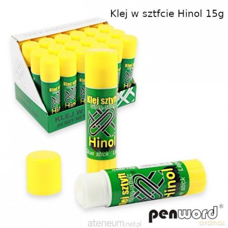 Klej w sztyfcie 15g Hinol (24szt)